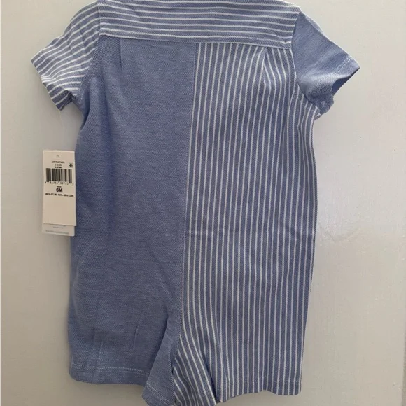 NWT Polo by Ralph Lauren Blue baby romper. 6 months. - Picture 4 of 4